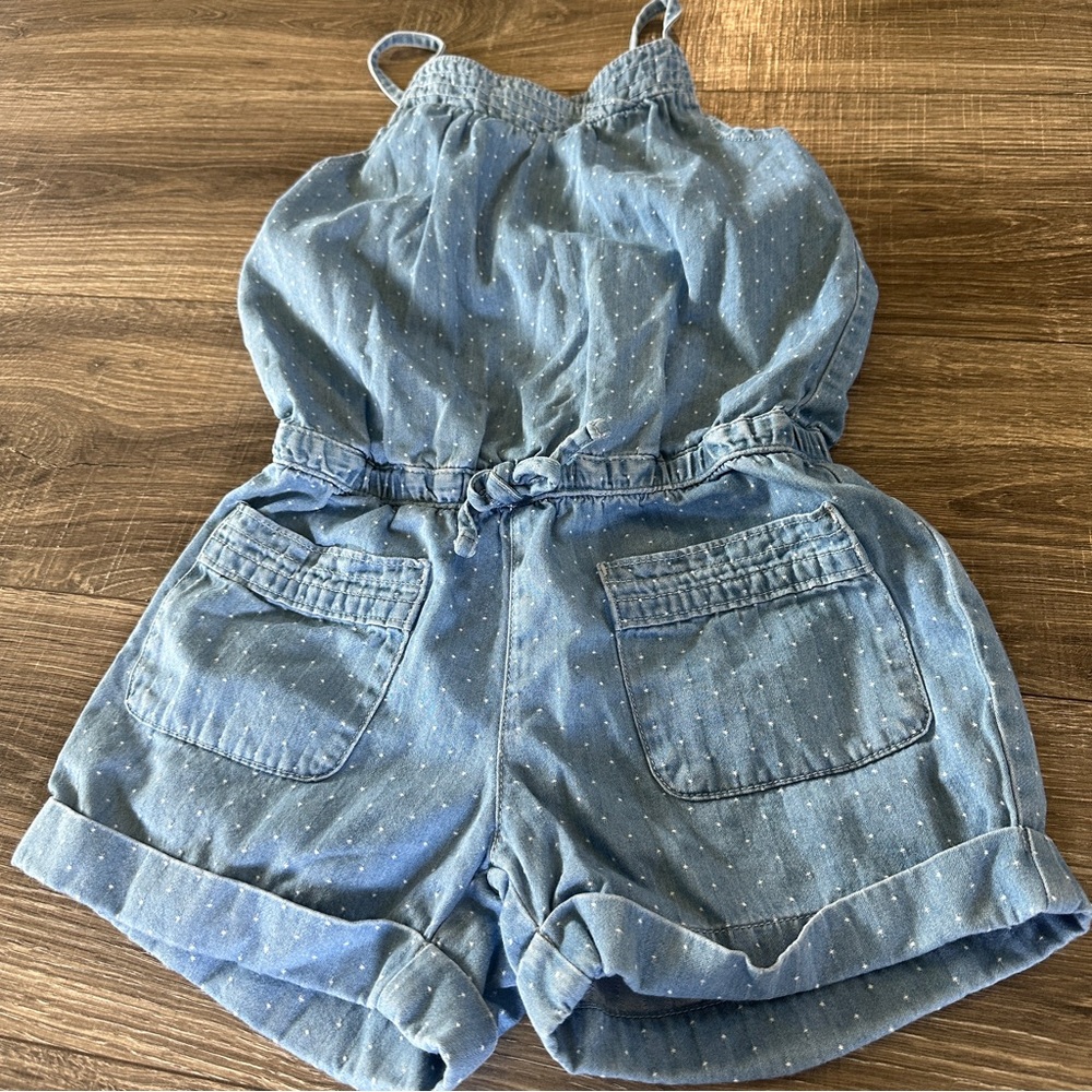 GapKids Girls Denim Romper Size M